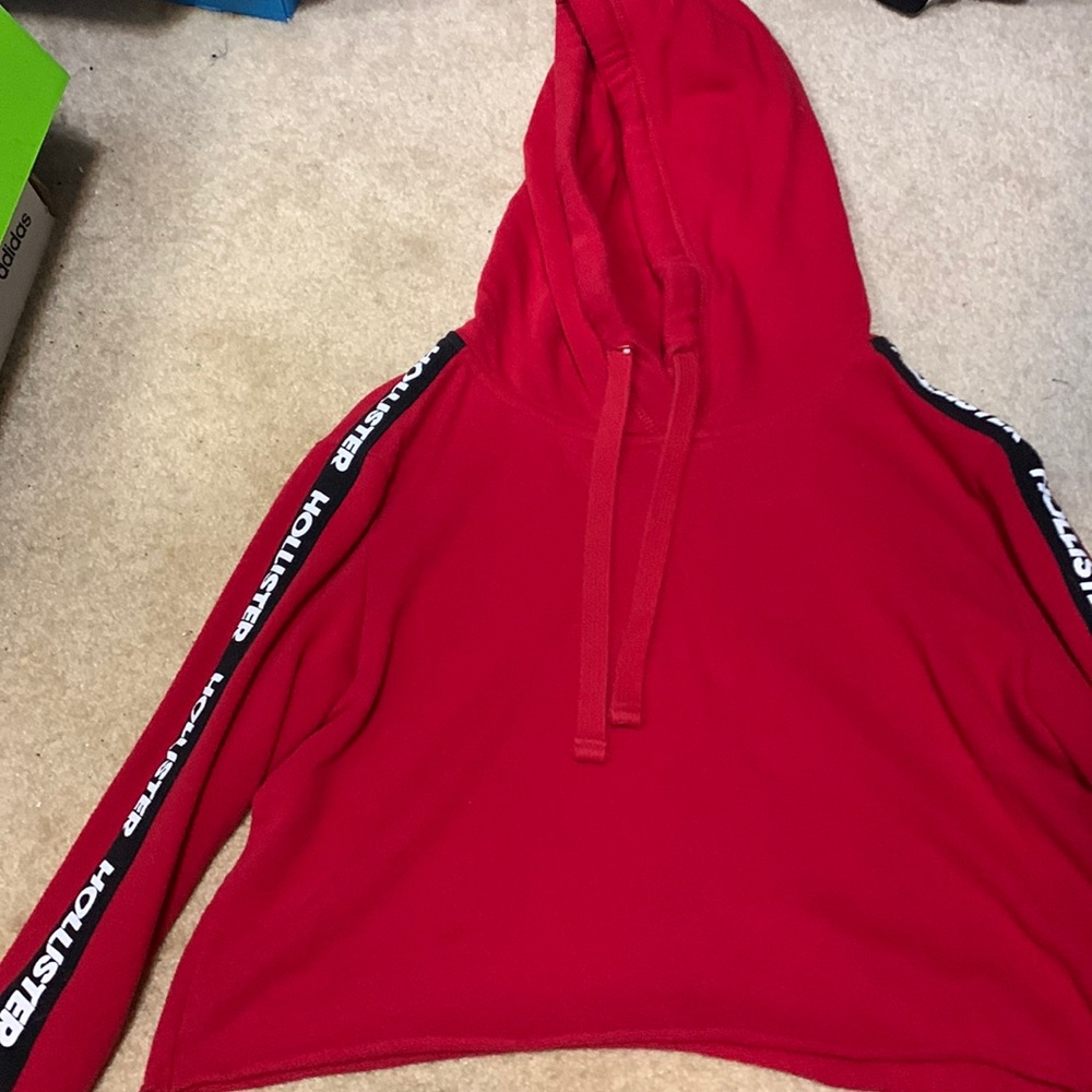 cropped hollister hoodie